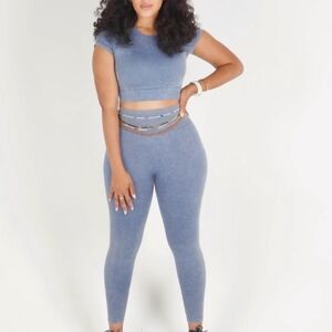 Mama Cinch Basix Seamless Set in Luxe Denim